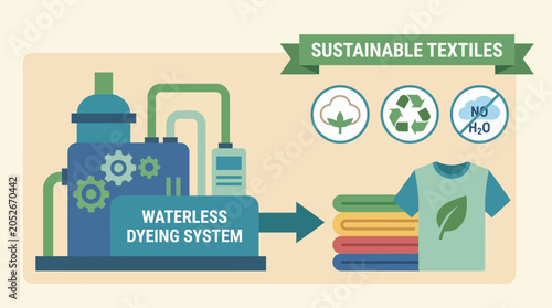 Foto Waterless Dyeing Technology Applied to Sustainable Textiles