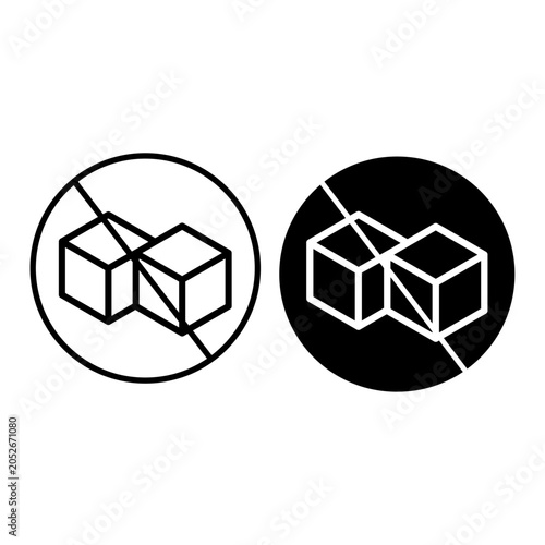 Sugar Free icon set, Sugar Free vector set