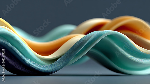 Luxury Multicolor Gradient Wave Background with Flowing Motion for Premium Branding, Advertising Campaigns and Presentation Design