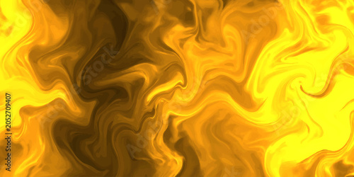 Fényképezés An abstract vector background design featuring flowing motion of fiery orange an