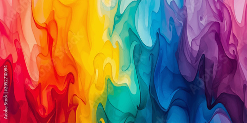 Abstract colorful background featuring smooth waves of blue and pink silk fabric with a soft satin texture and a flowing swirl pattern