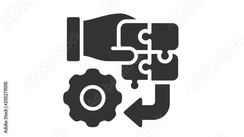 Animated solution integration icon