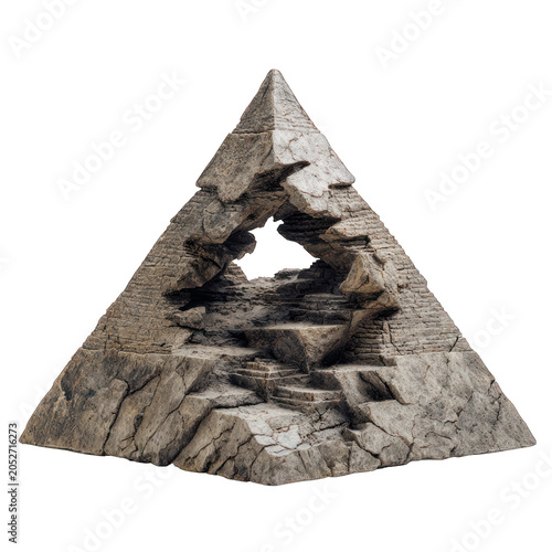 Pyramid Isolated transparent on white background