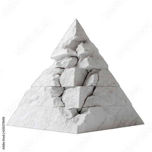Pyramid Isolated transparent on white background