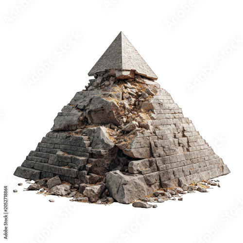 Pyramid Isolated transparent on white background
