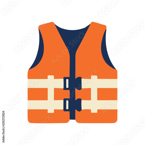 Bild auf Leinwand Inflatable Life Vest Safety Equipment.