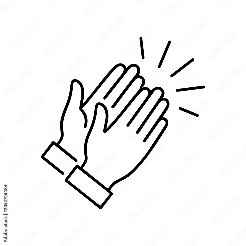 Obraz premium High Five Gesture Hand Movement.