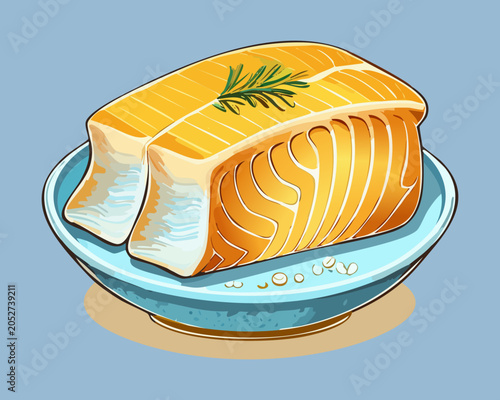 Фотография Premium cut raw salmon fillet showing distinctive white fat lines texture ready