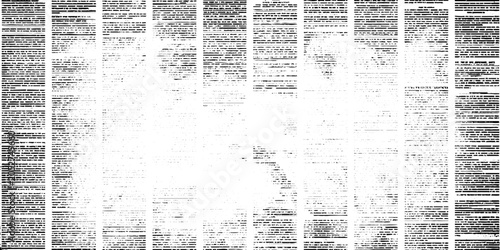 Fotografie Vintage newspaper grunge texture background featuring weathered newsprint text f