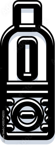 Fotografía Electronic cigarette vector device icon showing a sleek vaporizer for nicotine d
