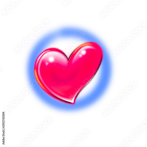 Airbrush Grainy Valentine day Vintage love background design hand drawn style, blurry grain suitable for t-shirt and apply your lettering name, isolated on white background Y2k and bootleg scene.