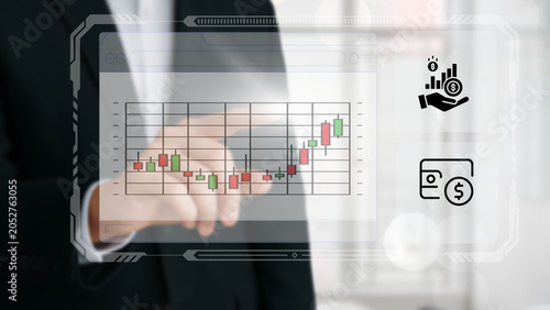Foto Business leaders are planning investments, finance, and digital technology
