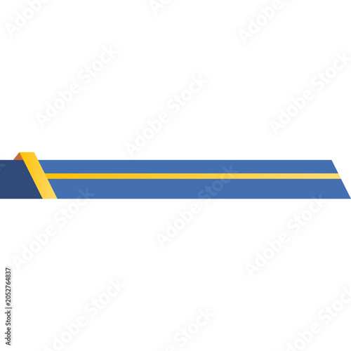 Modern blue yellow lower third