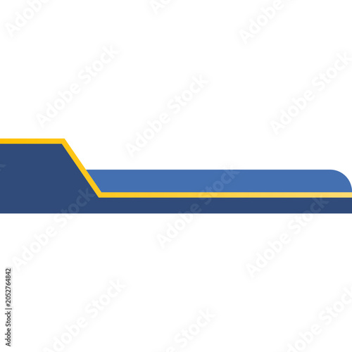 Modern blue yellow lower third
