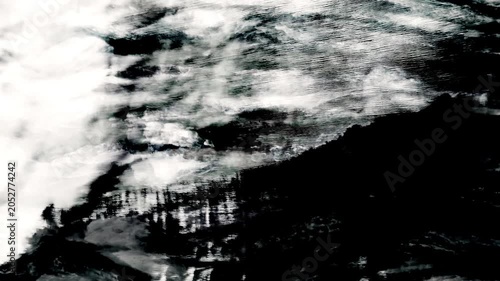 抽象的　水墨画　モーショングラフィックス　バックグラウンド