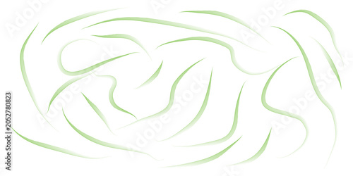 Green Abstract Brush Stroke Swirls Background – Minimal Organic Line Design for Eco, Nature Branding and Sustainable Creative Projects