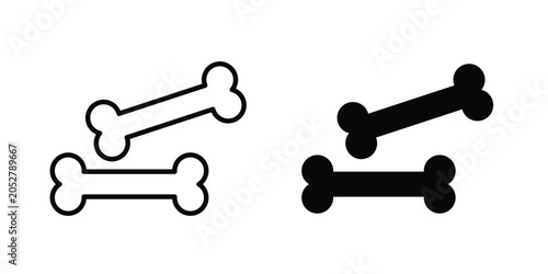 Cuadro en lienzo Bones icon