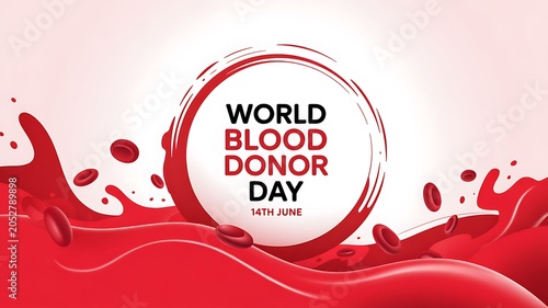World blood donor day awareness poster