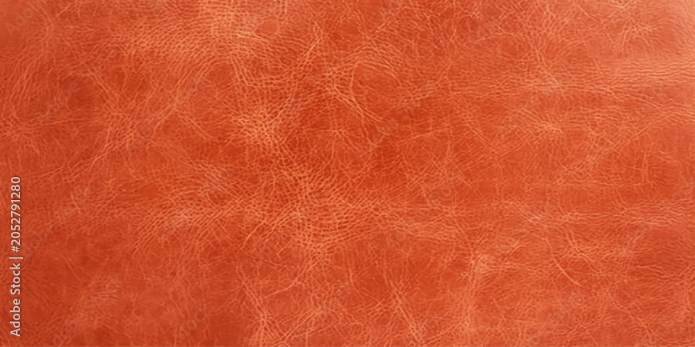 Fototapeta premium Orange leather texture background, close-up of a richly textured surface with subtle grain patterns, conveying a sense of warmth and luxury.