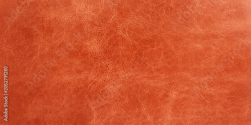 Fotografi Orange leather texture background, close-up of a richly textured surface with subtle grain patterns, conveying a sense of warmth and luxury