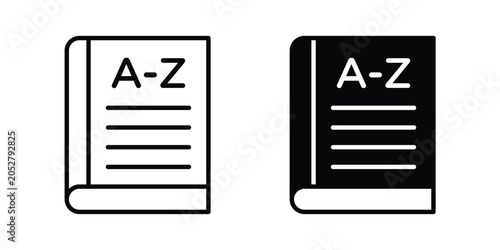 Tableau sur toile Dictionaries icon