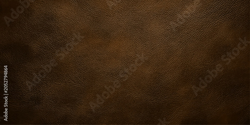Foto A close-up of textured brown leather, showcasing its rich grain and natural imperfections, conveying a sense of rustic elegance and durability