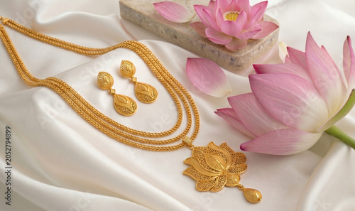 Golden Prosperity Theme for Akshaya Tritiya with Luxury Jewelry Showcase