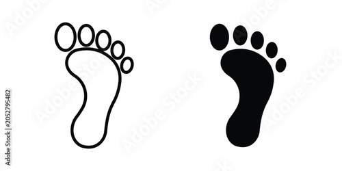 Obraz na plátně Footprint icon