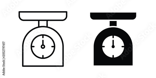 Fotografie Kitchen scales icon