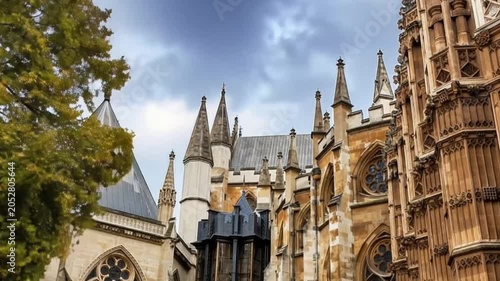 Westminster Abbey - Collegiate Church of St Peter at Westminster in London, Europe. Built in the year 1065.