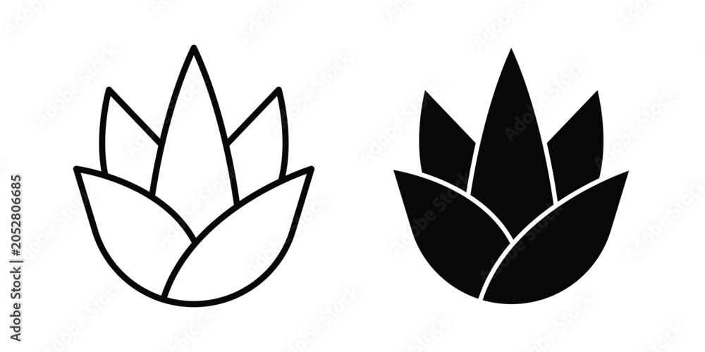 Fototapeta premium Aloe vera icon