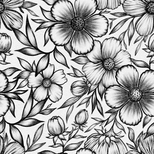 seamless floral background pattern wrapping paper 