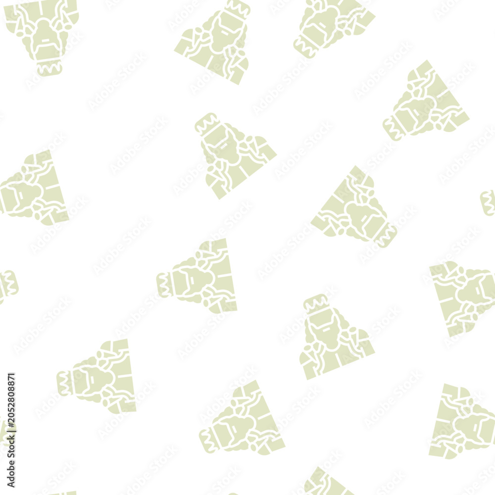 Naklejka premium king fairy tale vector glyph seamless pattern king fairy tale sign illustration