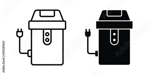 Cuadro en lienzo Garbage disposal icon