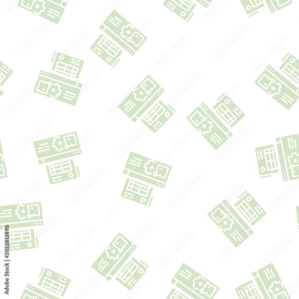 Fototapeta premium documentation delivery service vector glyph seamless pattern documentation delivery service sign illustration