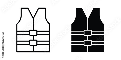Cuadro en lienzo Lifejacket icon