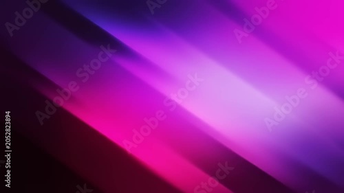 Abstract image of diagonal, blurry streaks in shades of purple, pink and white gradients