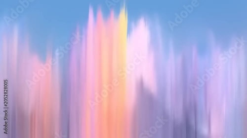 Abstract vertical gradient of blended pastel colors on a soft, light-blue background