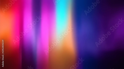 Abstract gradient background of vertical color bands in red, purple, blue, teal, orange, and pink