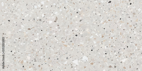 Cuadro en lienzo Light gray terrazzo texture with small natural aggregate particles and smooth st