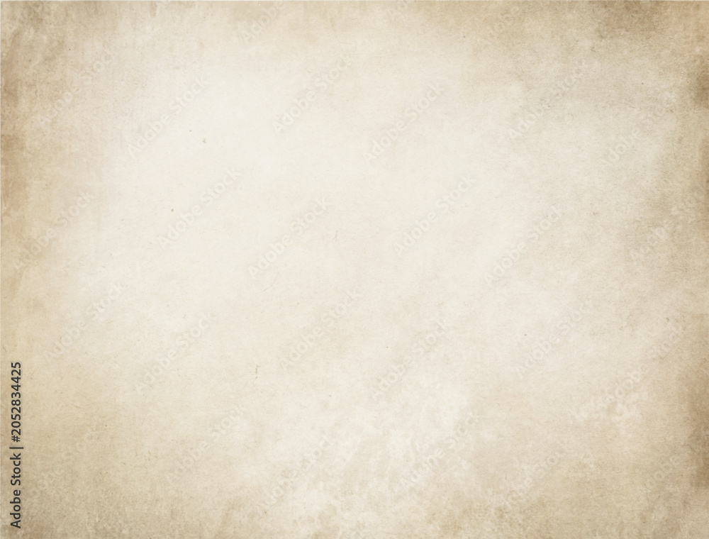 Fototapeta premium Faded beige grunge old paper texture.