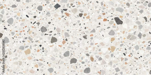 Bild auf Leinwand Minimalist terrazzo surface texture featuring small aggregate fragments terrazzo