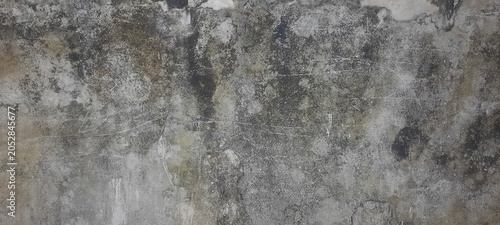 Cuadro en lienzo stone wall background, cement walls that are starting to deteriorate due to wate
