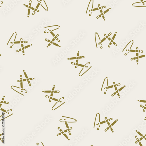 Valokuva safety pins subculture style punk vector glyph seamless pattern safety pins subc
