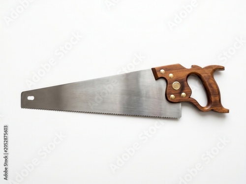 Carpenter Hand Saw Isolated on White