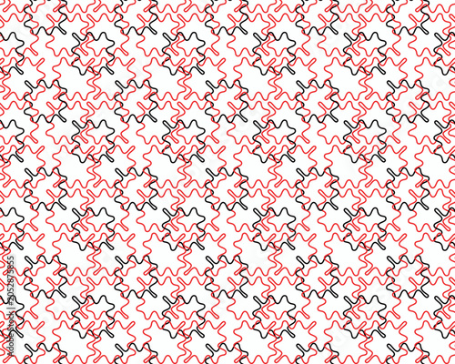 Geometric Fractal Tessellation Pattern Art