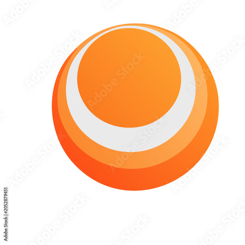 Orange gradient circle illustration