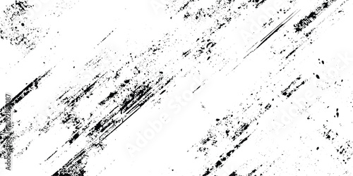 A dynamic black and white grunge overlay texture Perfect for imparting a raw, weathered, industrial, or vintage aesthetic