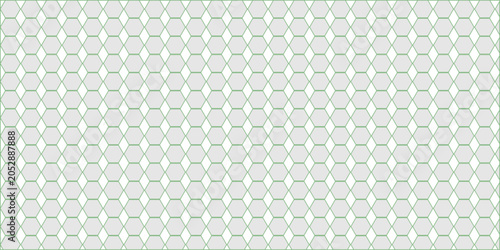 Εκτύπωση καμβά Hexagon honeycomb seamless pattern, abstract tessellation lattice design, gray g