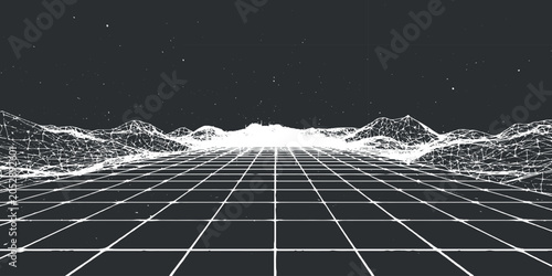 Foto A winter landscape with snow frames a road to the sea at night, reflecting a blu